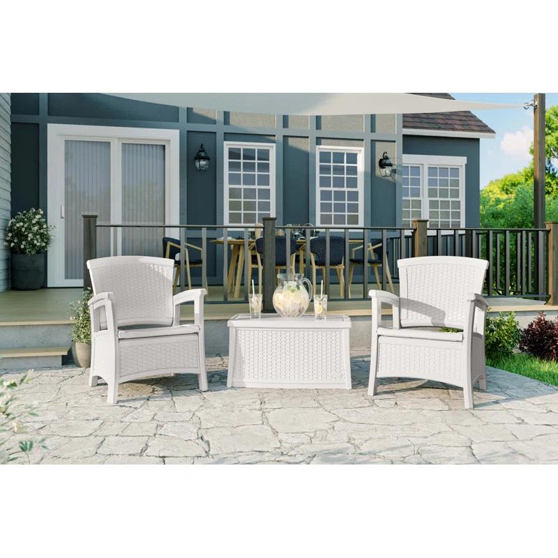 Suncast Rectangular Resin Outdoor Coffee Table