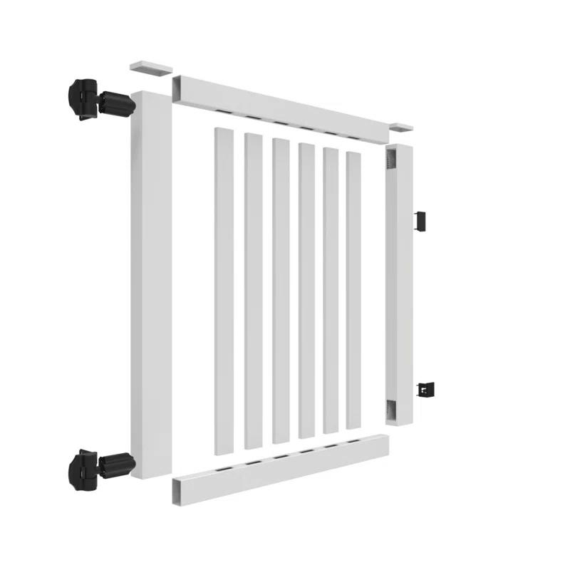 Barrette Outdoor Living White Vinyl Gate