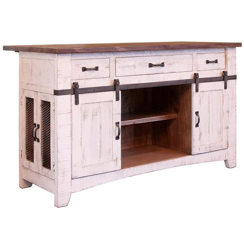 Crafters and Weavers Greenview Solid Wood Kitchen Island