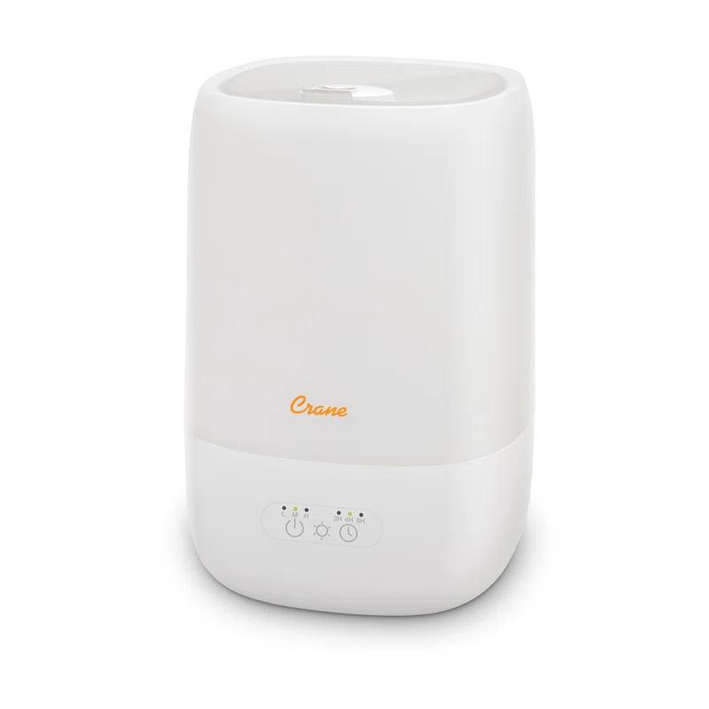 Crane USA Top Fill Cool Mist Humidifier - 1 Gallon with Sleep Support Light & Essential Oil Tray