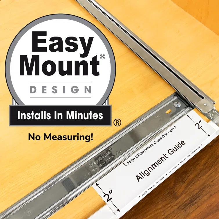 LYNK PROFESSIONAL LYNK PROFESSIONAL Select Pull Out Cabinet Organizer for Kitchen Cabinets, Wood and Chrome