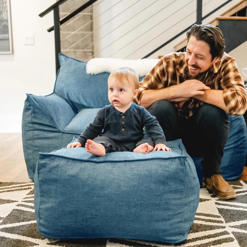 Big Joe Upholstered Pouf