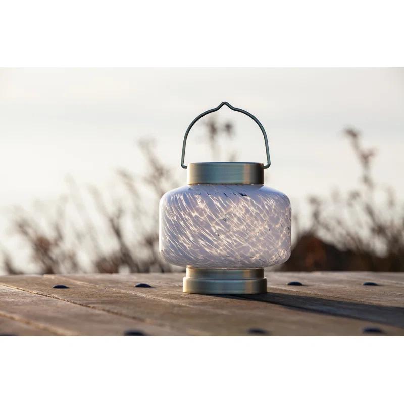 5.5'' Solar Powered Integrated LED Outdoor Lantern