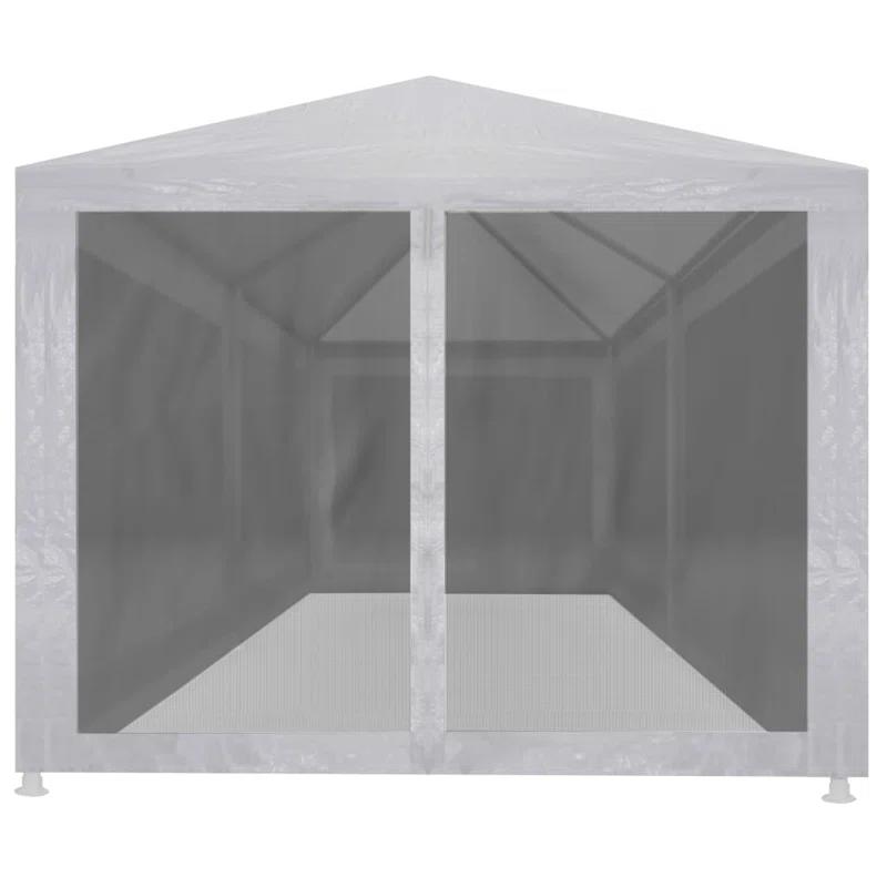 vidaXL 19.7 Ft. W x 9.8 Ft. D Steel Party Tent with 4 Mesh Sidewalls