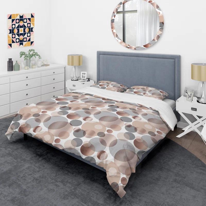 Design Art Modern & Contemporary Twill Geometric Shapes Duvet Cover Set