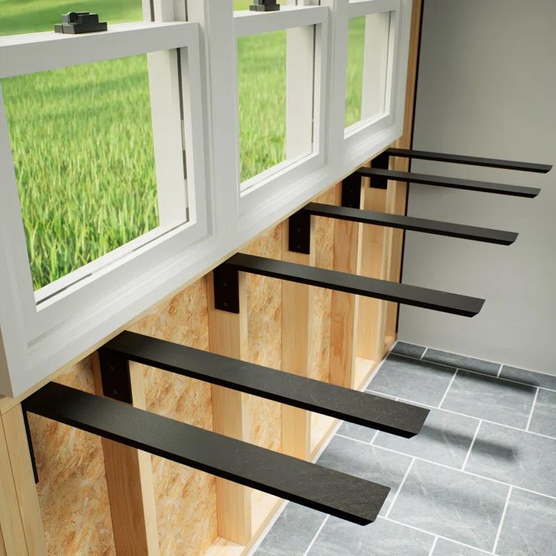 The Original Granite Bracket The Original™ Side Wall Hidden Countertop Support Standard Bracket - (Right, Steel)