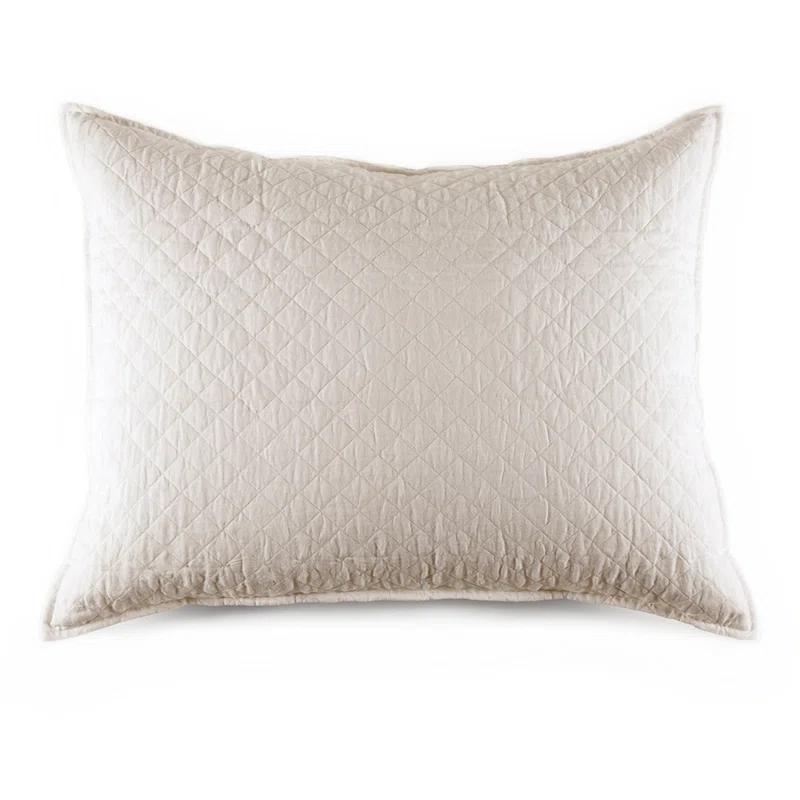 Hampton Quilted Sham by Pom Pom at Home - Cream / Standard