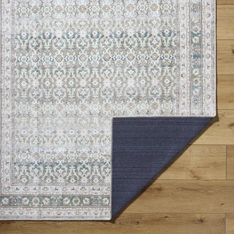 Our PNW Home x Livabliss Our PNW Home x Livabliss Machine Washable Oriental Boho Olive Area Rug