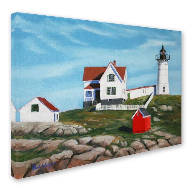 Trademark Fine Art " Nubble Light House3 " by Paul Walsh