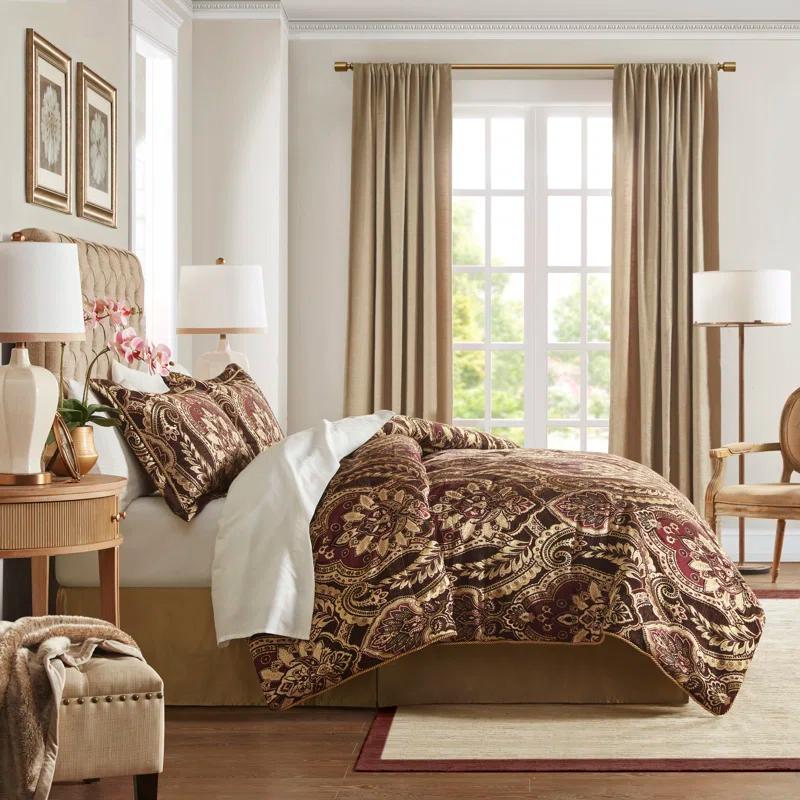 Croscill Croscill Julius 4 Piece Chenille Jacquard Comforter Set