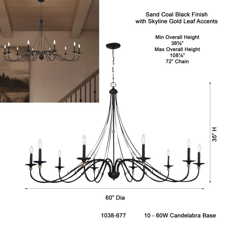 Minka Lavery Westchester County 10 - Light Dimmable Classic / Traditional Chandelier