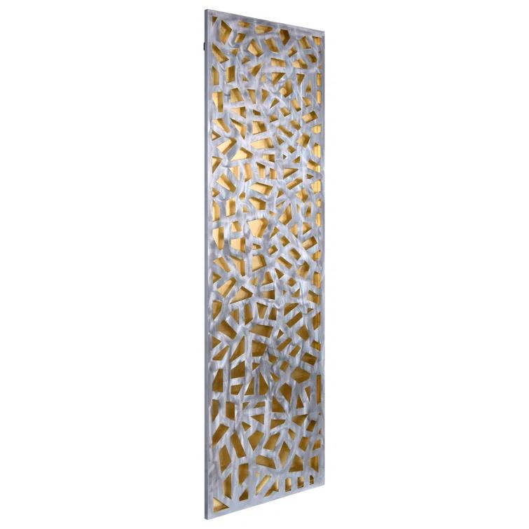 Empire Art Direct Radiant Fusion Leaf encased on a 3D Polished Steel Abstract Metal Wall Art
