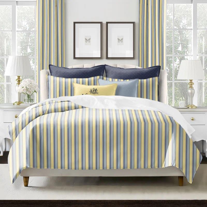 Gino Stripe Reversible Cotton Comforter Set