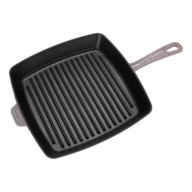 Staub 12" Lilac Enameled Cast Iron Square Grill Pan
