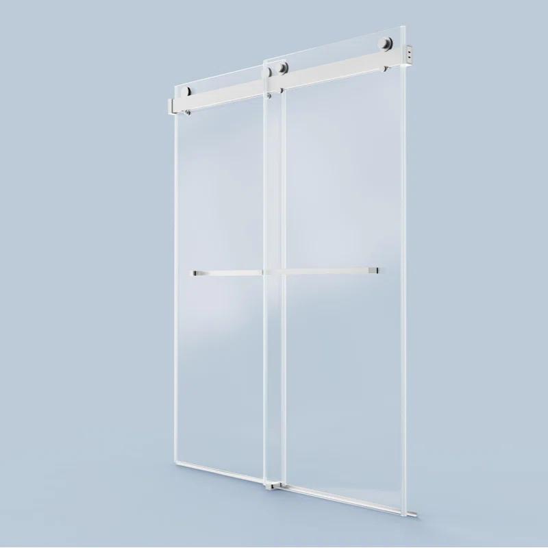 LILI 56-60"W x 76"H Dual Sliding Shower Door, Modern Style AADSH5676LL