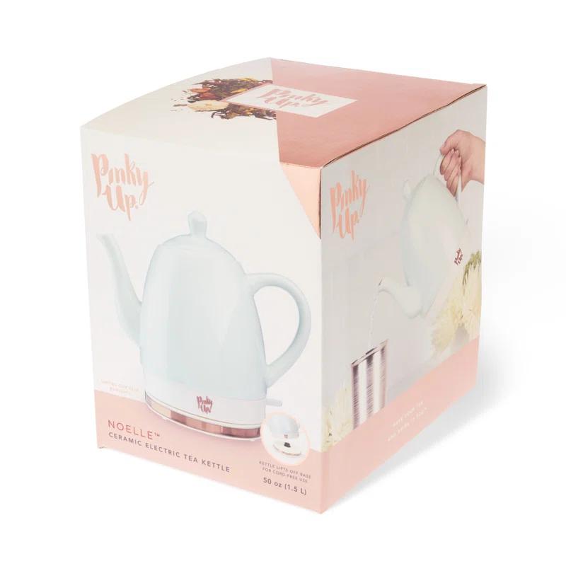 Pinky Up Noelle Ceramic Electric Tea Kettle