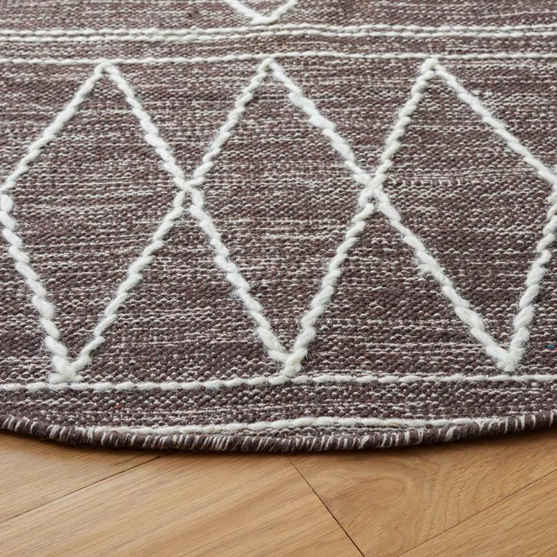 Steelside™ Holtby Southwestern Handmade Flatweave Brown/Ivory Area Rug