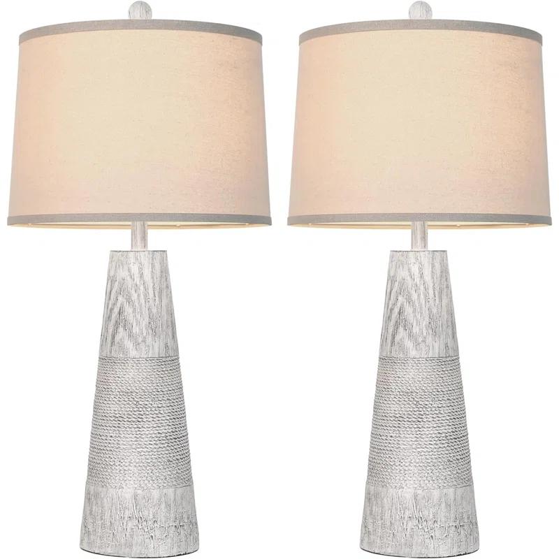 Red Barrel Studio® Resin Table Lamp (Set of 2)