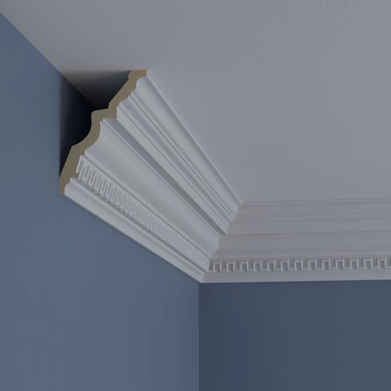 4 3/4"H x 3 3/8"P x 5 7/8"F x 94 1/2"L Nestor Crown Moulding