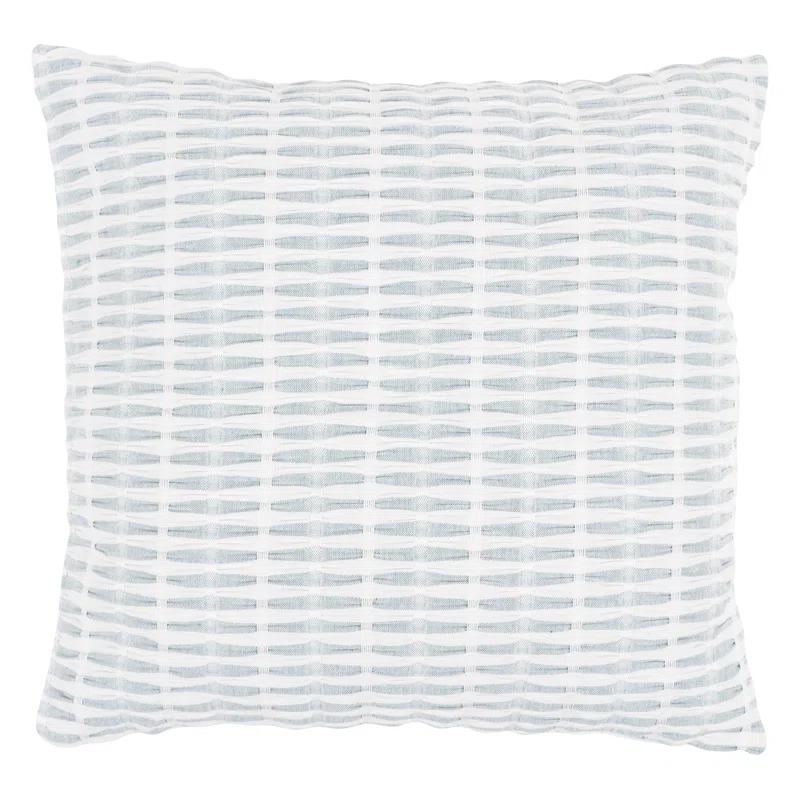 KAF Home Pleated Please Striped Cotton Pillow Cover (Set of 2)