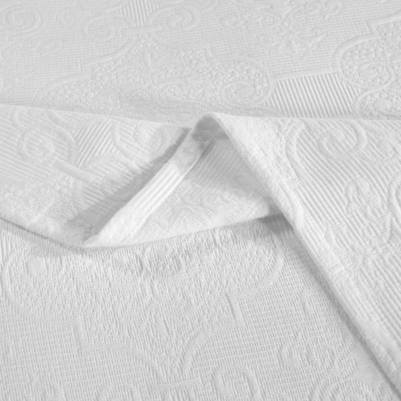 Superior Superior Florin Matelasse Jacquard Scrolling Medallion Cotton Bedspread Set With Pillow Shams