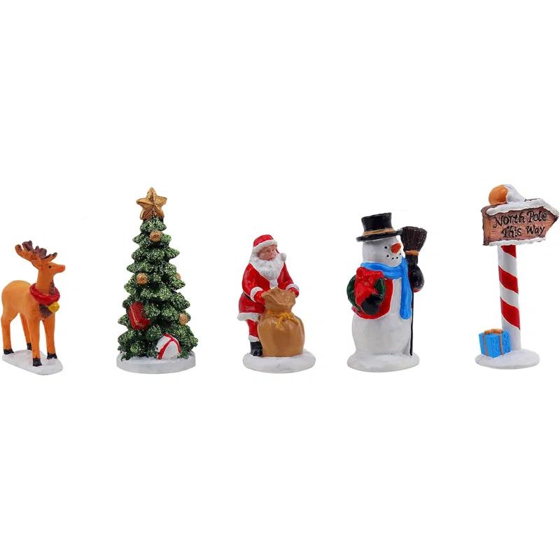c&g home 5 Piece Village Figurine Set