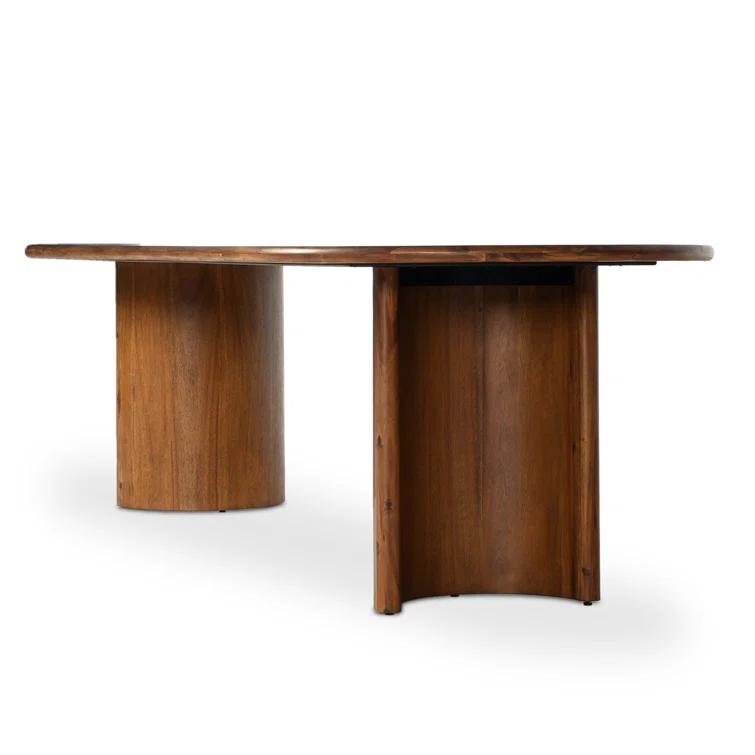 Gilda Oval Dining Table - Brown / 118"W