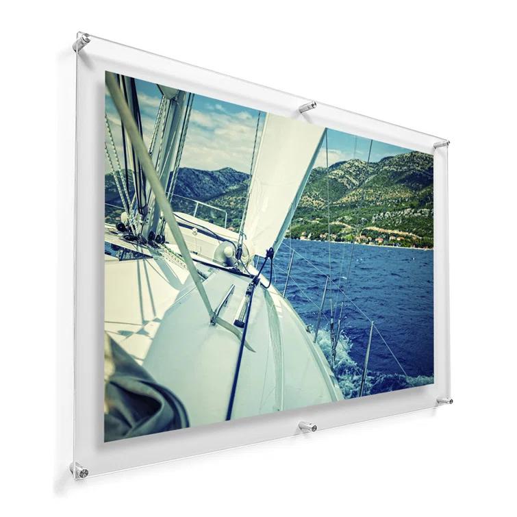 Double Panel Floating Acrylic Picture Frame