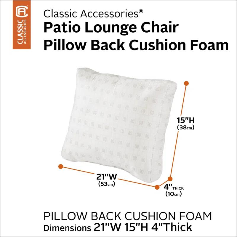 Classic Accessories Classic Outdoor 4'' Lounge Chair Back Cushion