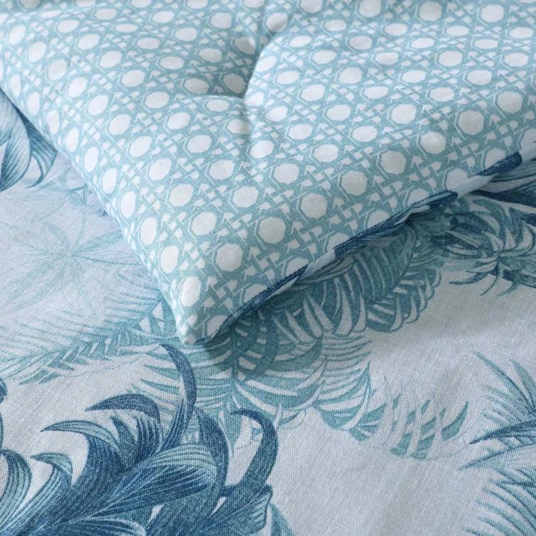 Tommy Bahama Home Tommy Bahama Legacy Palms Cotton Reversible Blue Comforter Set