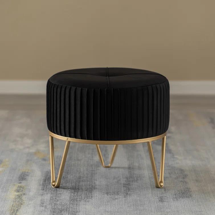 Everly Quinn Presten Upholstered Ottoman