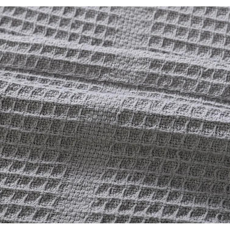Kenneth Cole Kenneth Cole Waffle Grid Solid Cotton Blanket
