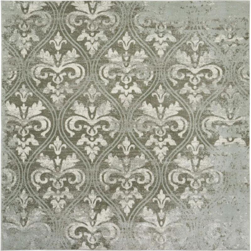 Ophelia & Co. Mccay Abtract Neutral Gray Area Rug