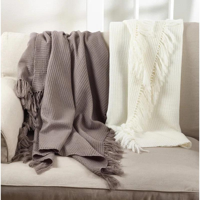 Saro Sevan Collection Hand Woven Throw Blanket