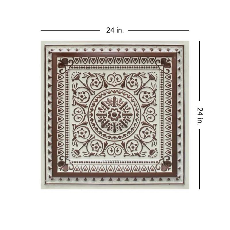 uDecor Economy La Scala Drop-In PVC Ceiling Tile (Set of 10)