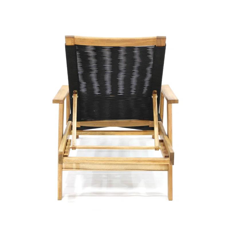 Laguna 28'' Outdoor Acacia Chaise Lounge