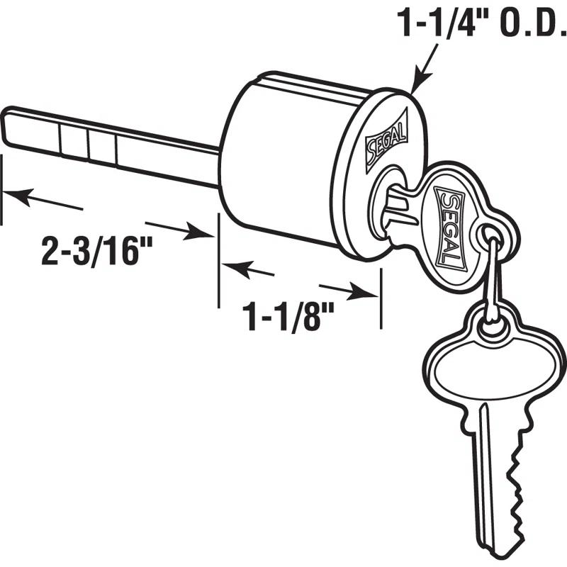 Prime-Line Replacement Rim Cylinder Deadbolt (Single Pack)