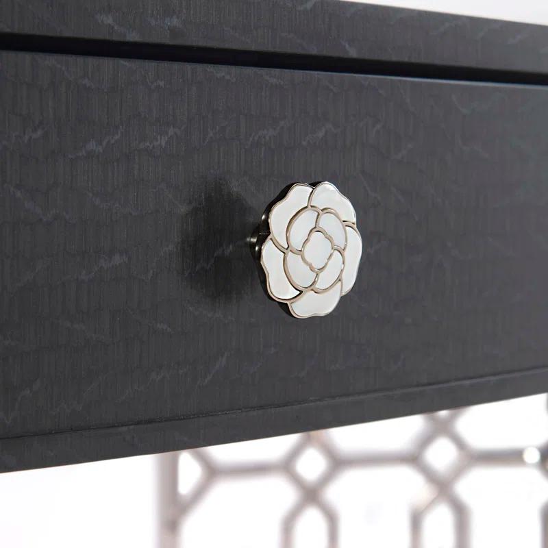 Bernhardt Silhouette Oval Metal Base Writing Desk