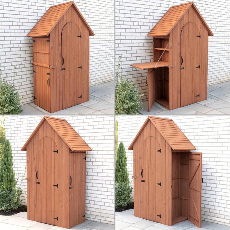 Leisure Season 4 ft. W x 2.5 ft. D Solid Wood Lean-To Storage Shed