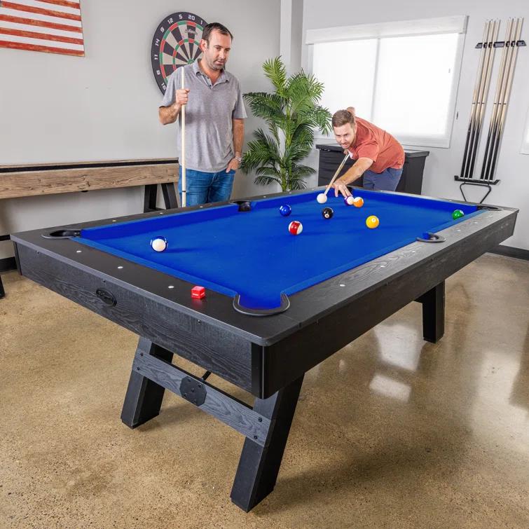 GoSports GoSports 7 ft Pool Table - Modern Billiards Table - Accessories Included