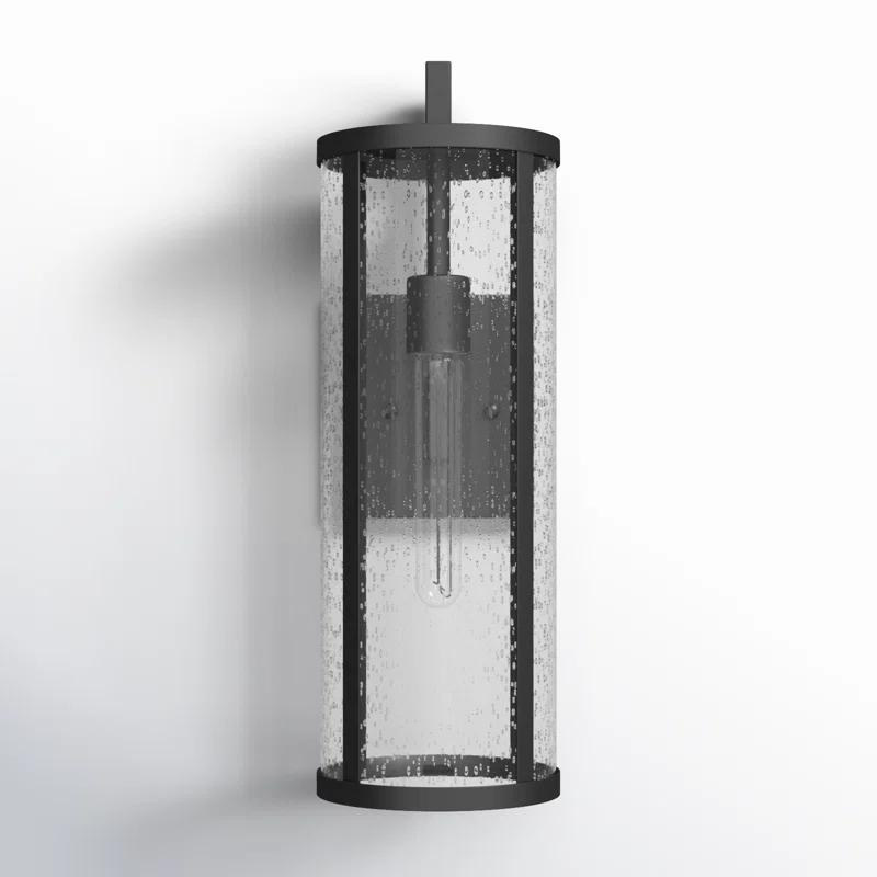 Iriye Single Light Cylinder Outdoor Aluminum Wall Light