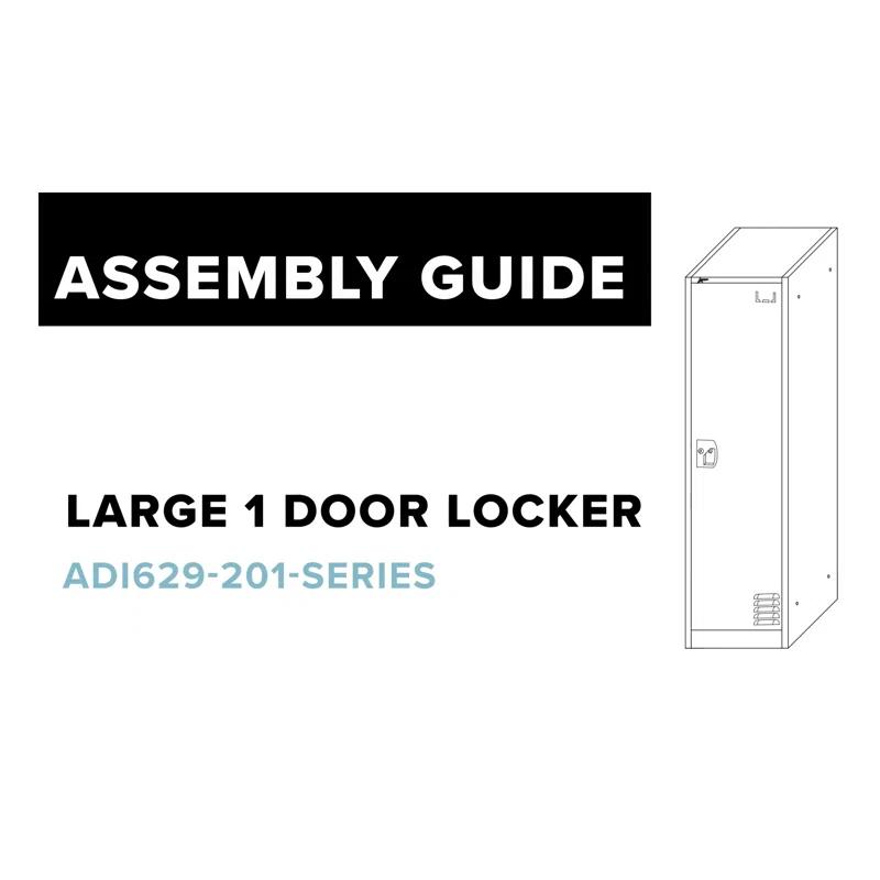 AdirOffice 12'' Wide Steel 1-Tier School and Gym Locker