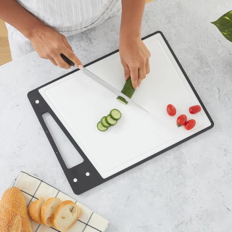Joyjolt Plastic Cutting Board Set (Set of 3)