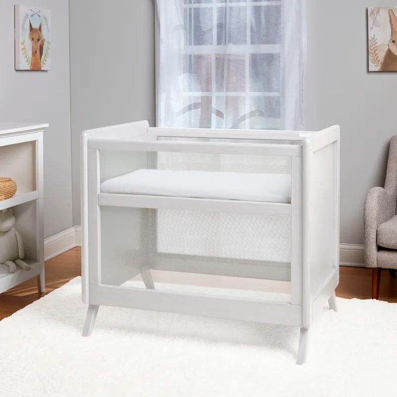 BreathableBaby BreathableBaby Breathable Mesh 2-in-1 Mini Crib, Greenguard Gold Certified