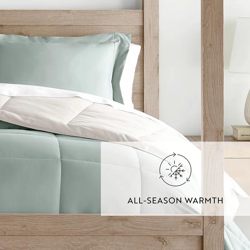 Reversible Down-Alternative Comforter Bedding Set