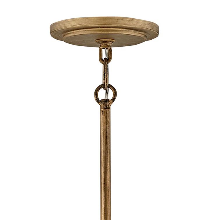 Centric 6-Light Orb Handcrafted Chandelier - Burnished Gold