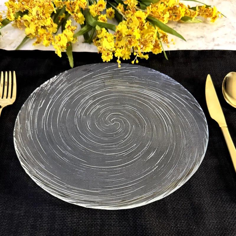 Wrought Studio™ Lyalya Glass Salad Plate Set of 12 (Set of 12)