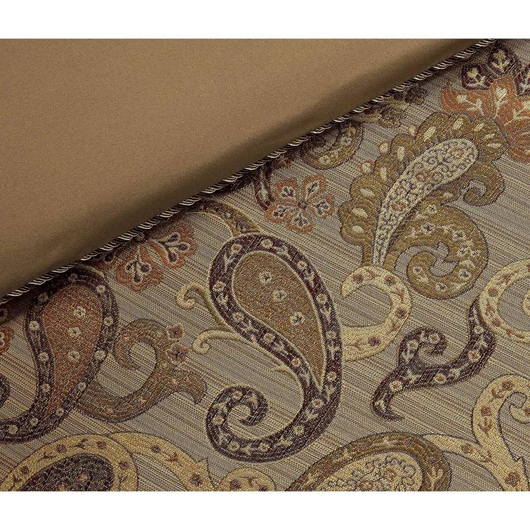 Chezmoi Collection Adelle 7 Piece Paisley Jacquard comforter Set
