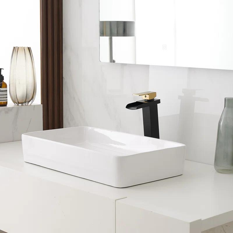 VIBRANTBATH 6009H-GBK Vessel Sink Faucet Single-handle Bathroom Faucet with Drain Assembly