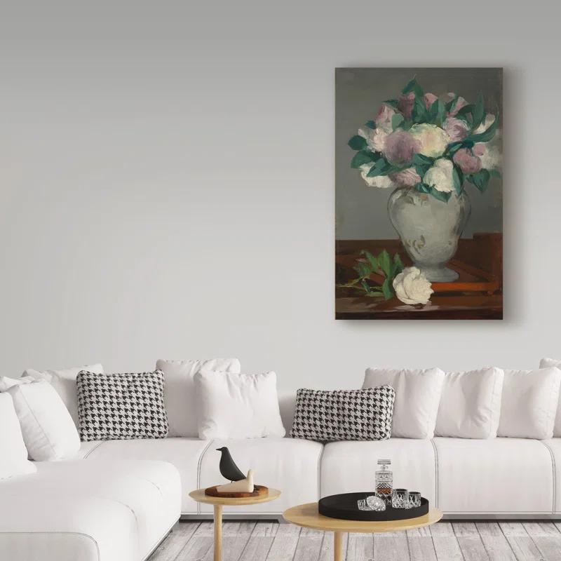 Vault W Artwork Edouard Manet " Peonies " by Edouard Manet